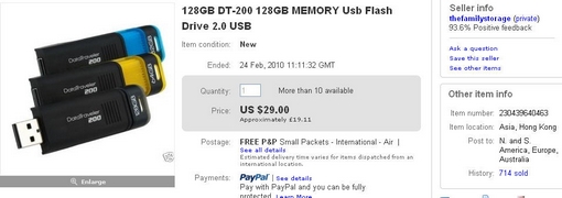thefamilystorage-DT200 128GB Fraud